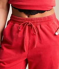 Washed Wide Leg Sweatpant