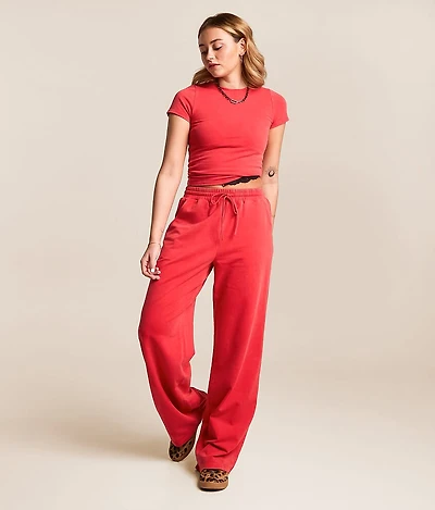 Washed Wide Leg Sweatpant