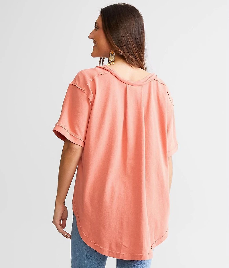 Raw Edge Henley