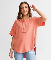 Raw Edge Henley