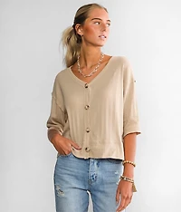 Drop Shoulder Cardigan