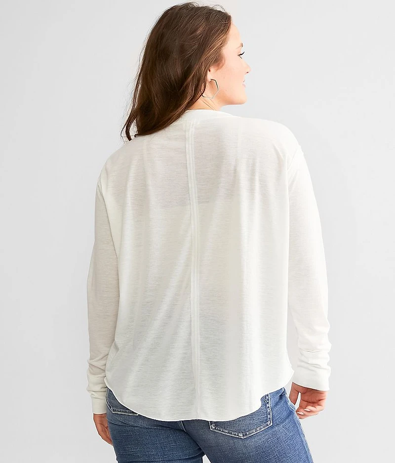 Pieced Raw Edge Henley