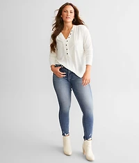 Pieced Raw Edge Henley