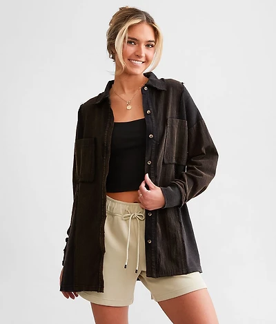 Washed Boyfriend Shirt
