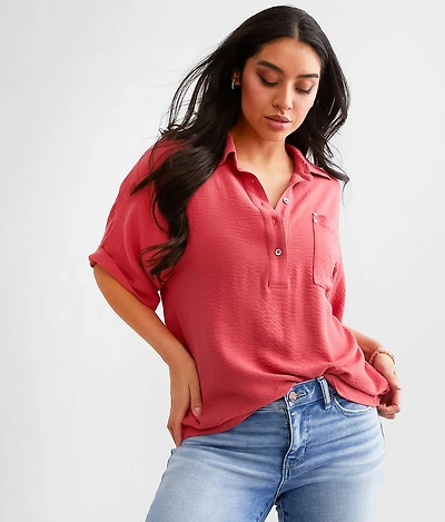Chest Pocket Henley