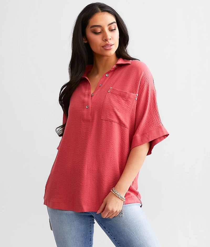 Chest Pocket Henley