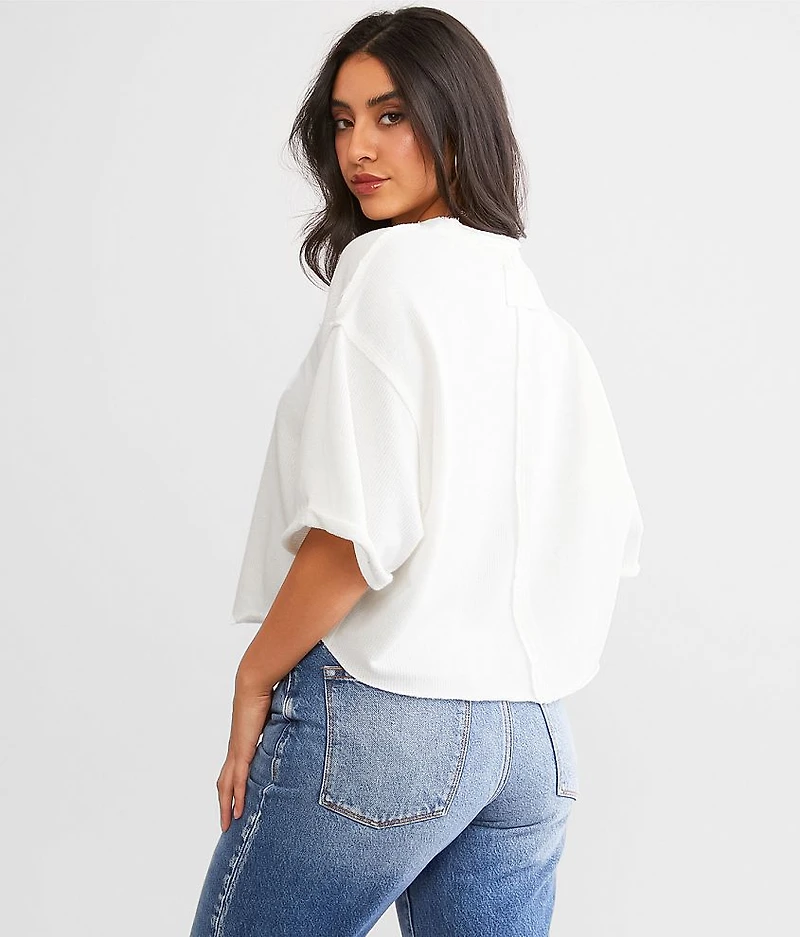 Oversized Boxy Cropped Top