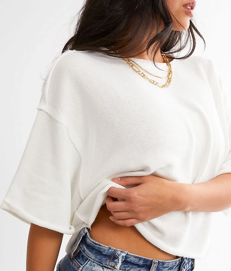 Oversized Boxy Cropped Top