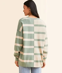Checkered Tunic Pullover