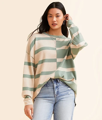 Checkered Tunic Pullover