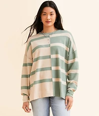Checkered Tunic Pullover