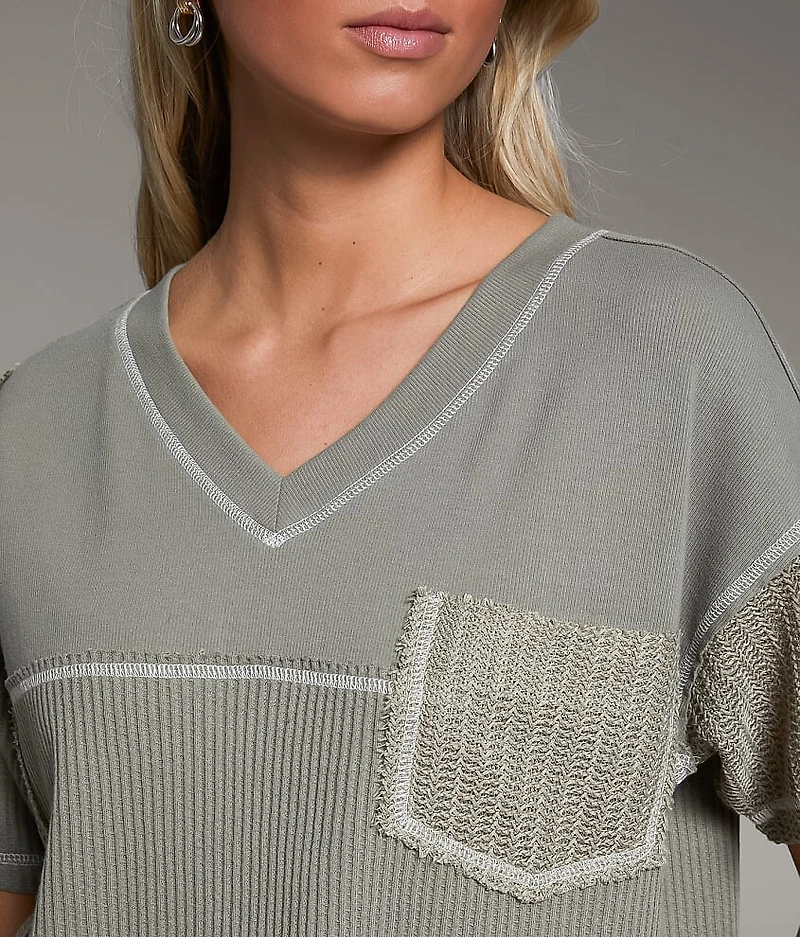 Pieced Waffle Top