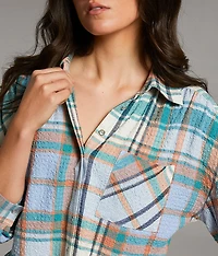 Plaid Oversized Shirt