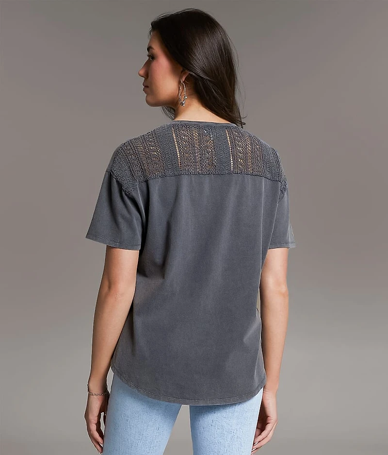 Pieced Crochet T-Shirt