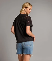 Pieced Crochet Henley