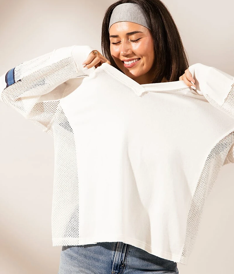 Boundless Edit - Pieced Mesh Top