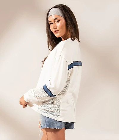 Boundless Edit - Pieced Mesh Top