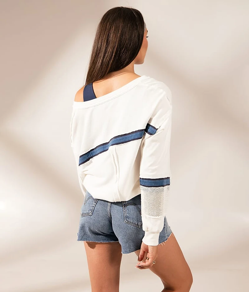 Boundless Edit - Pieced Mesh Top