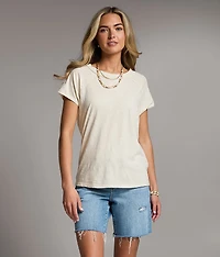 Raw Edge Basic T-Shirt