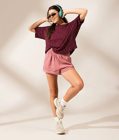 Boundless Edit - Raw Edge Marled Top