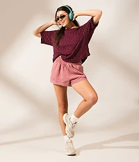 Boundless Edit - Raw Edge Marled Top
