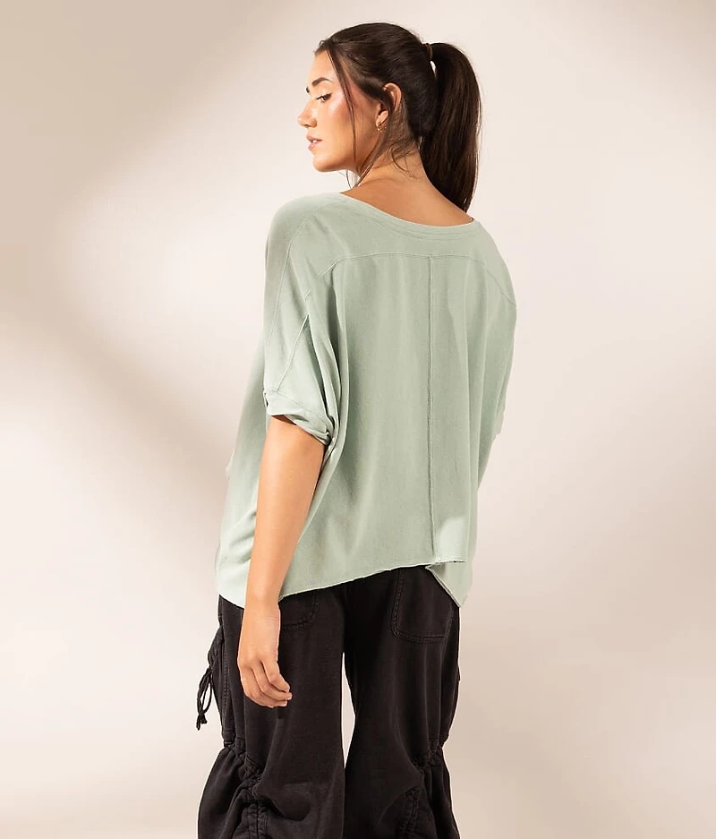 Boundless Edit - Washed Dolman Henley