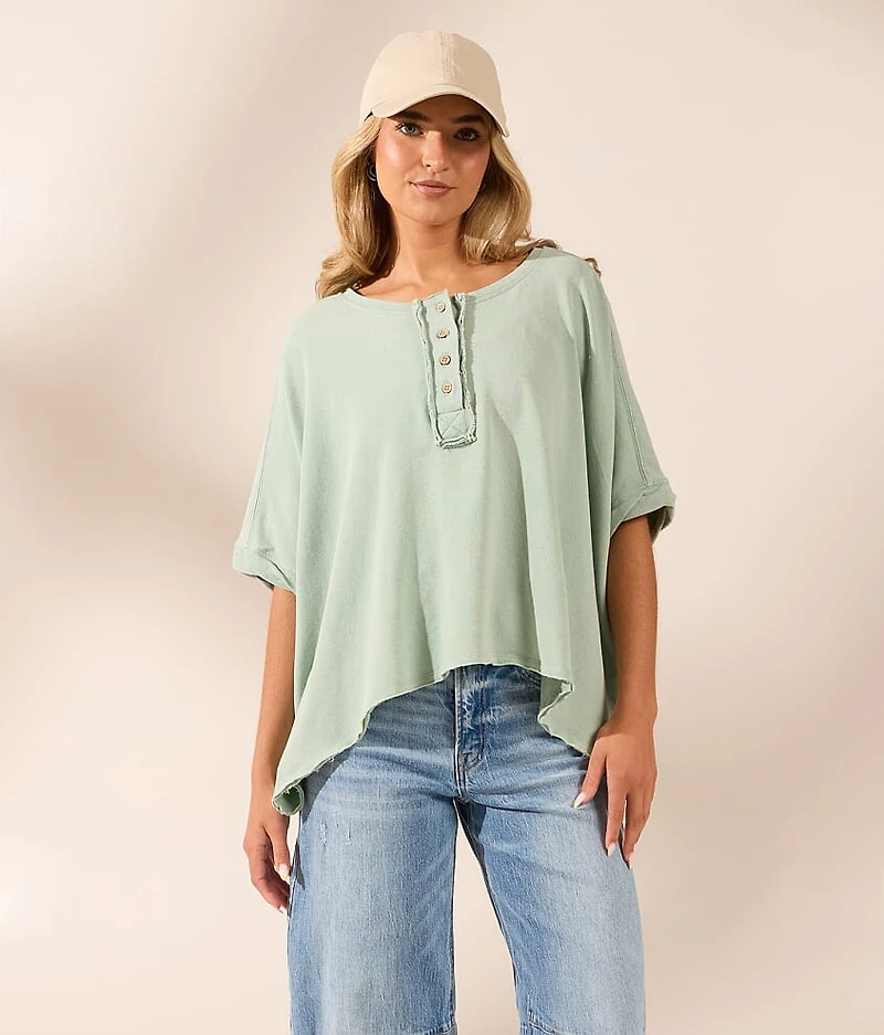 Boundless Edit - Washed Dolman Henley