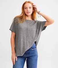 Pieced Waffle Knit Top
