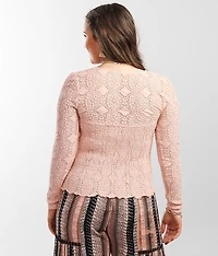 Eyelet Smocked Henley