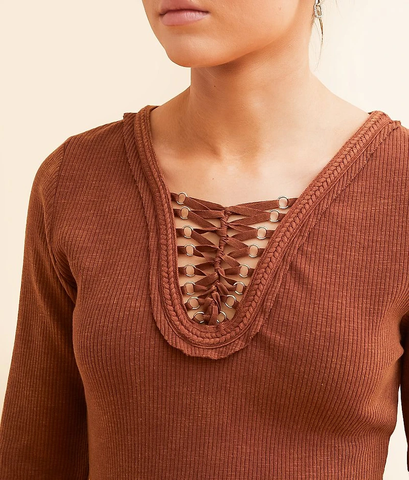 Lace-Up Top