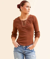 Lace-Up Top
