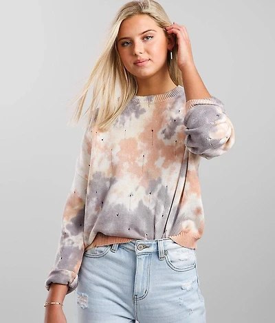 Washed Tie Dye Sweater