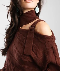 Cut-Out Shoulder Sweater