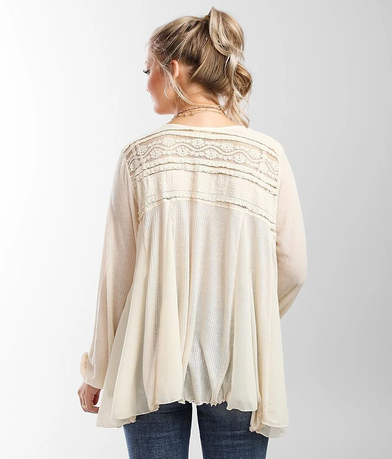 Pieced Vintage Lace Top