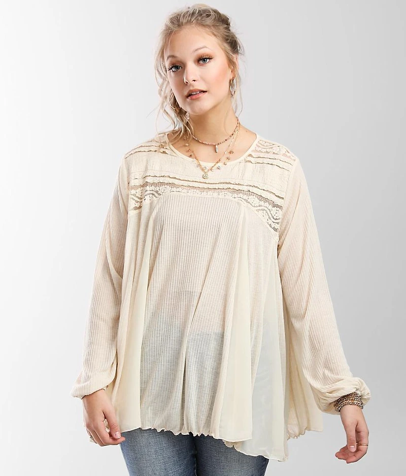 Pieced Vintage Lace Top