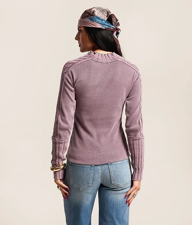 Washed Mock Neck Thermal