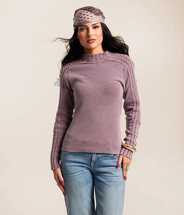 Washed Mock Neck Thermal