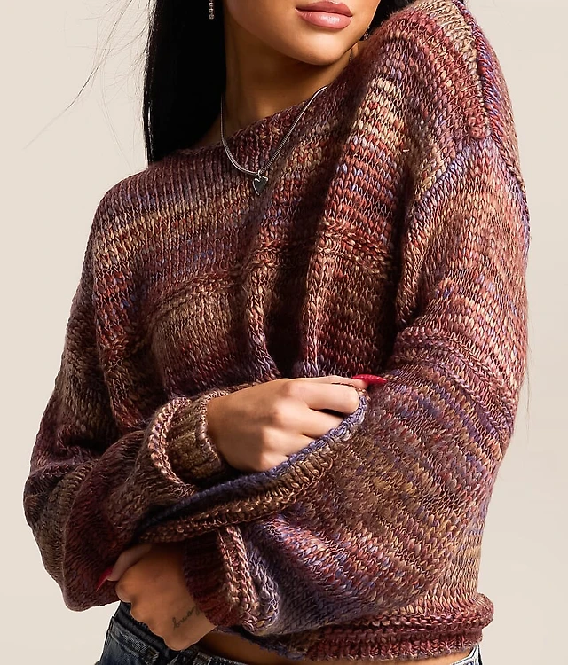 Marled Yarn Sweater