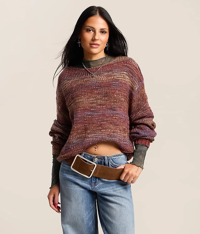 Marled Yarn Sweater
