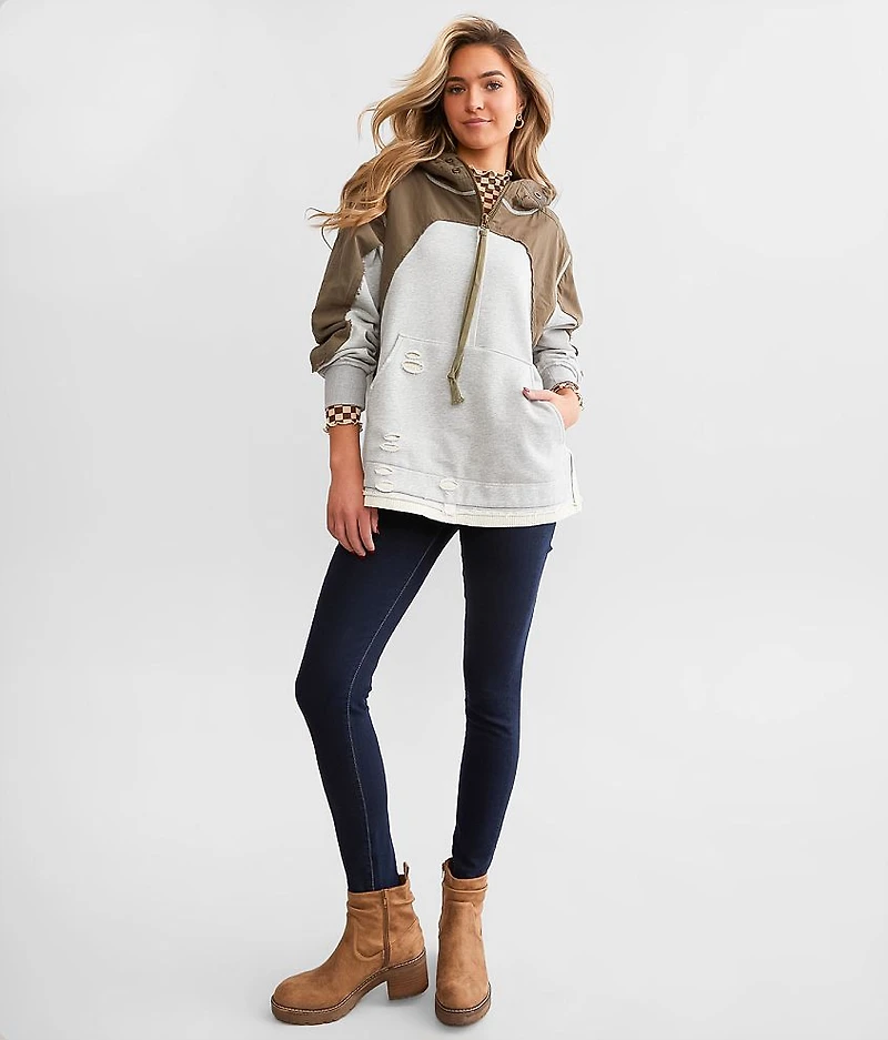 Quarter Zip Hooded Sweatshirt