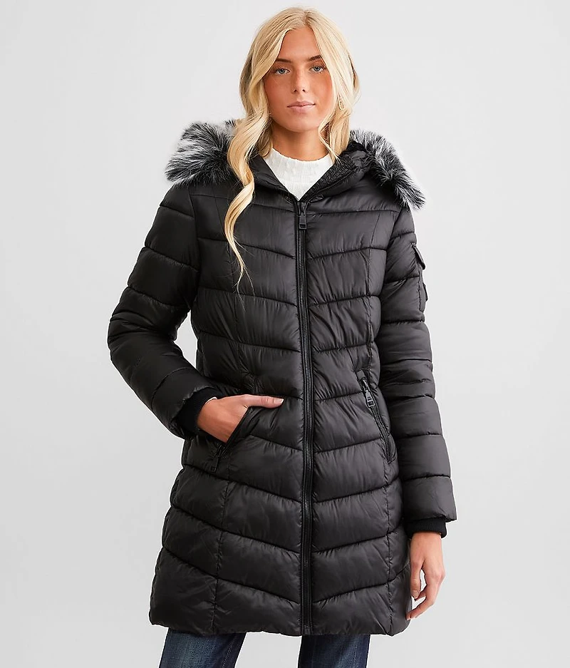 Faux Fur Lined Puffer Jacket