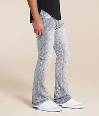 Rhinestone Stacked Boot Stretch Jean