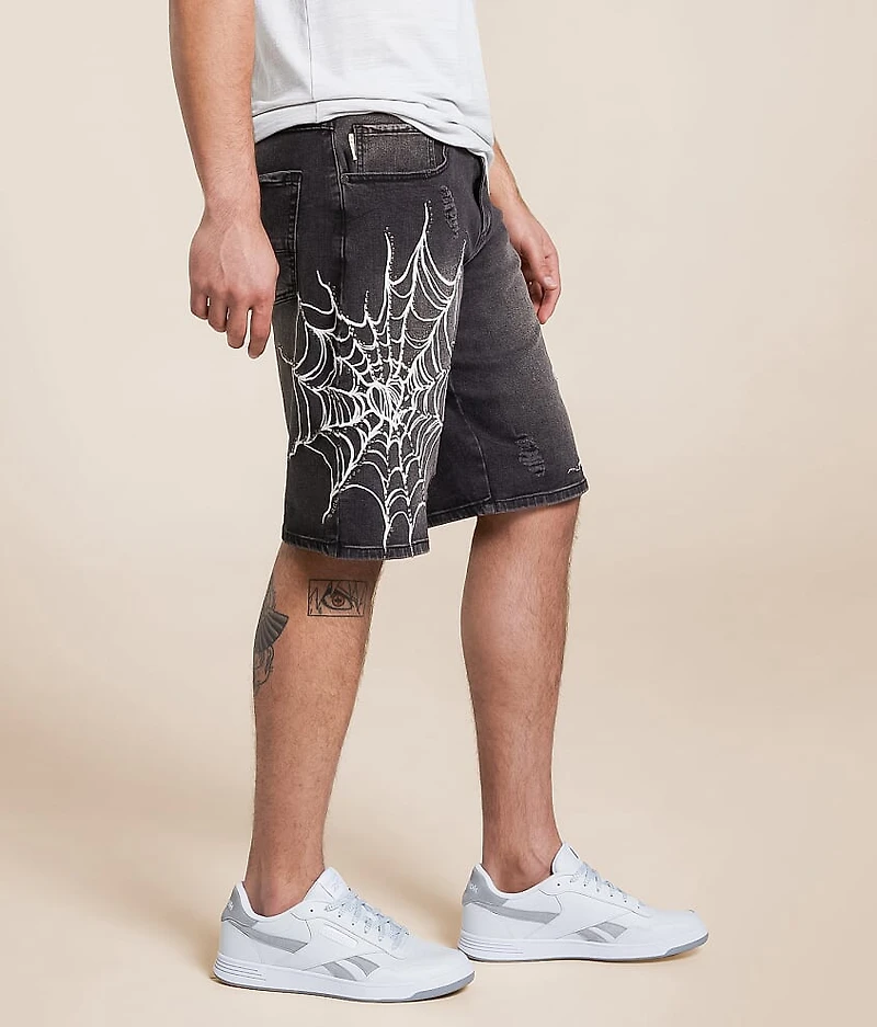 Relaxed Denim Stretch Short
