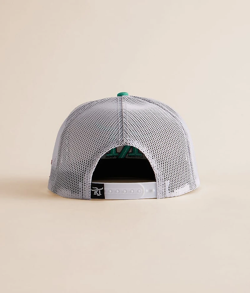 Aqua Aztec Trucker Hat