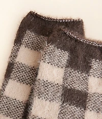Eyelash Checkered Socks