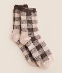 Eyelash Checkered Socks