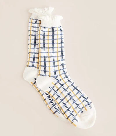 Plaid Boot Socks