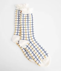BKE Plaid Boot Socks