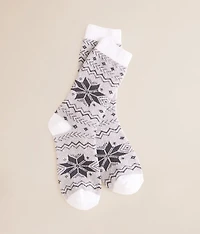 Snowflake Boot Socks