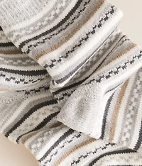 Striped Chenille Socks